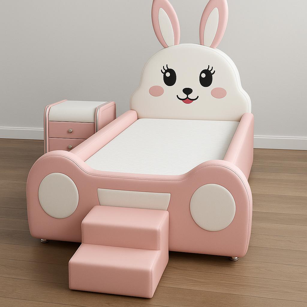 Leather Upholstery Character Kids Beds