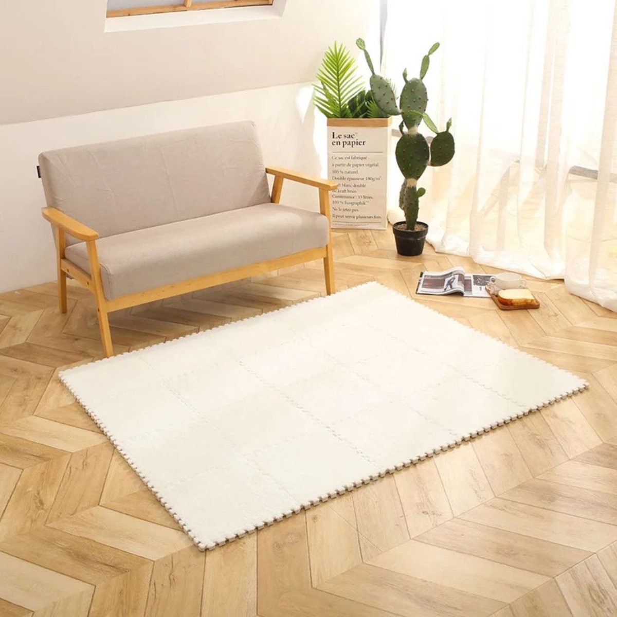Modular Interlocking Carpet Tiles