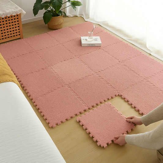 Modular Interlocking Carpet Tiles