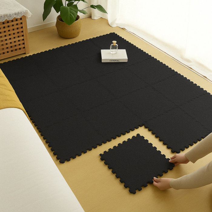 Modular Interlocking Carpet Tiles