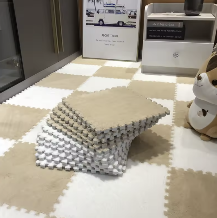 Modular Interlocking Carpet Tiles