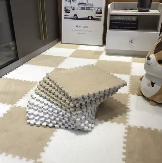 Modular Interlocking Carpet Tiles